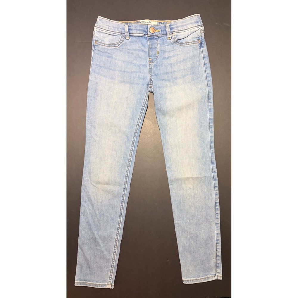 Girl's Abercrombie Mid Rise Jean Pull-On Jean Legging size 9-10 Light Wash‎